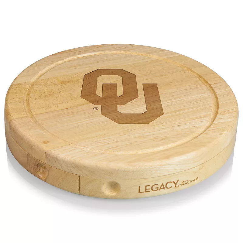 Oklahoma Sooners Brie Cheese Cutting Board Set