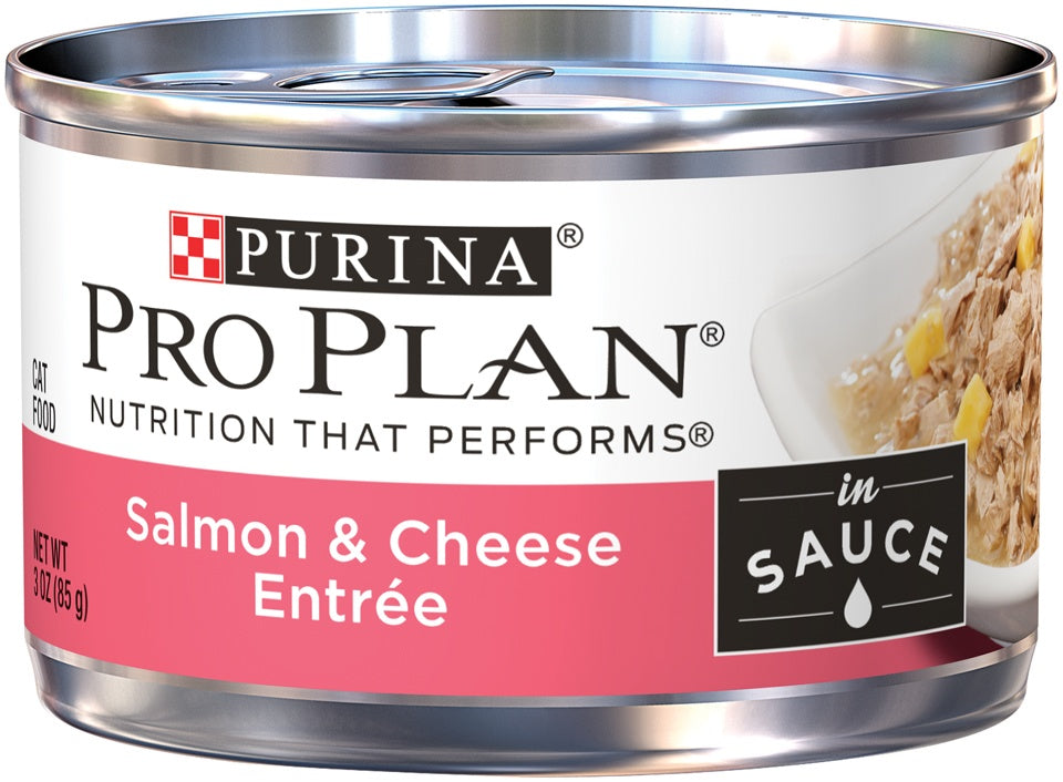 Purina Pro Plan Savor Adult Salmon  Cheese in Sauce Entree Canned Cat