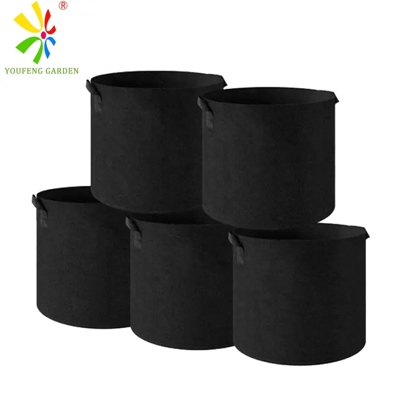 Factory supply 1 3 5 7 10 15 20 25 30 100 Gallon Non Woven fabric Pots Garden Potato Felt Grow Bags