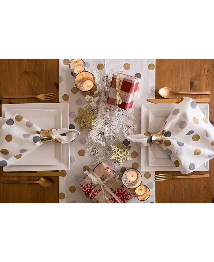 Design Imports Metallic Confetti Table Runner