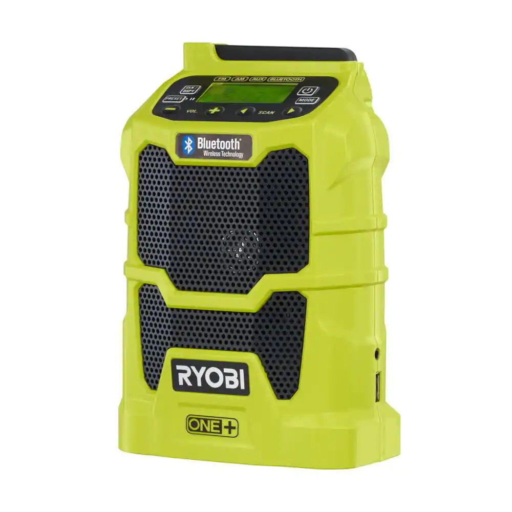 RYOBI P742 ONE+ 18V Cordless Compact Radio with Bluetooth Wireless Technology