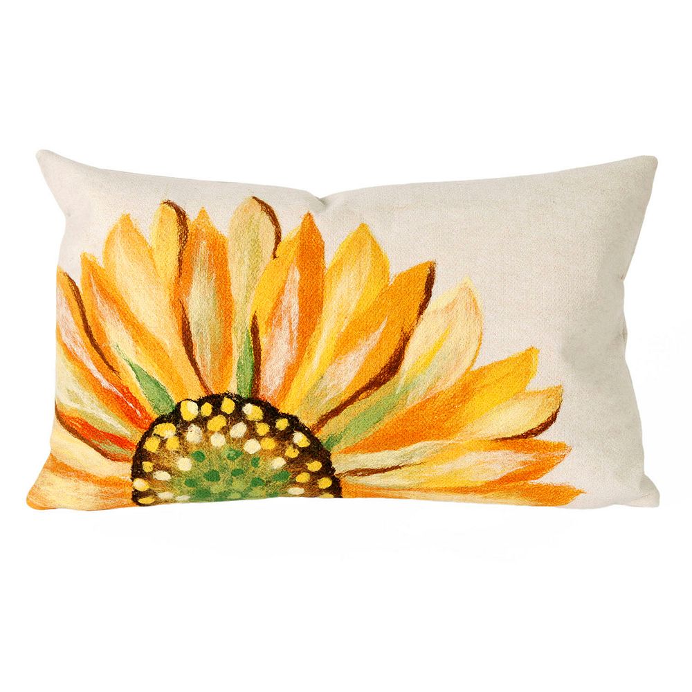 Trans Ocean Imports Liora Manne Sunflower Indoor Outdoor Throw Pillow