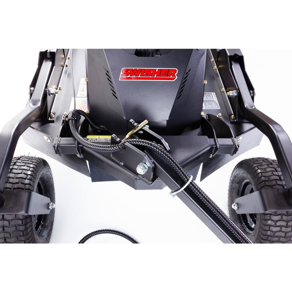 SWISHER Commercial Pro Brush King 44 in. 14.5-HP 12-Volt Kawasaki Pull-Behind Rough-Cut Trail Cutter RC14544CP4K