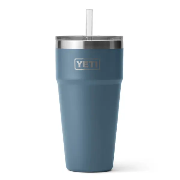 YETI 26 oz Rambler Stackable Cup With Straw Lid