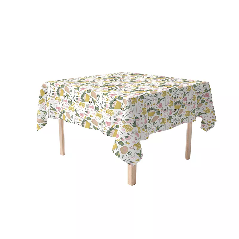 Square Tablecloth， 100% Polyester， 54x54， In the Garden