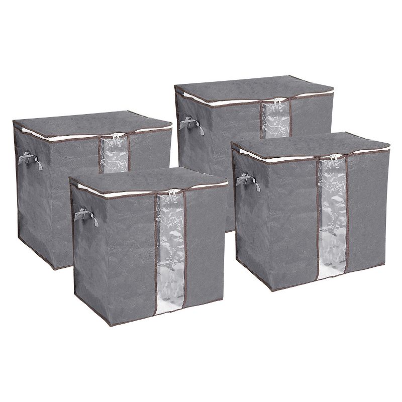 Foldable Wardrobe Storage Box Clothes Storage Bag Organizer， 4pcs