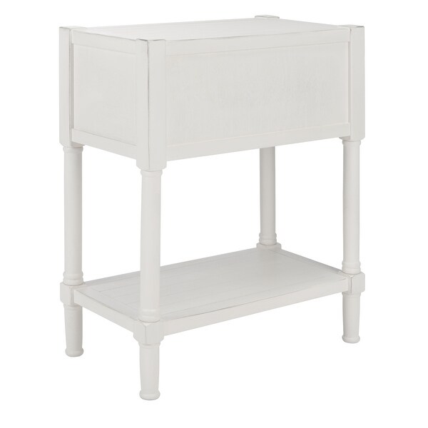 SAFAVIEH Filbert Distressed White 3-Drawer Console Table