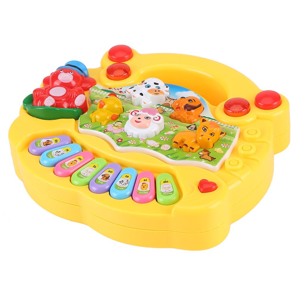 EECOO Baby Musical Educational Piano Toy Animal Farm Developmental Music Toys Kids Children Gifts Animal Sound Music Toy Kids Piano Toy