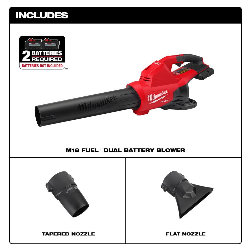 MW M18 FUEL Dual Battery Blower Bare Tool 2824-20 from MW