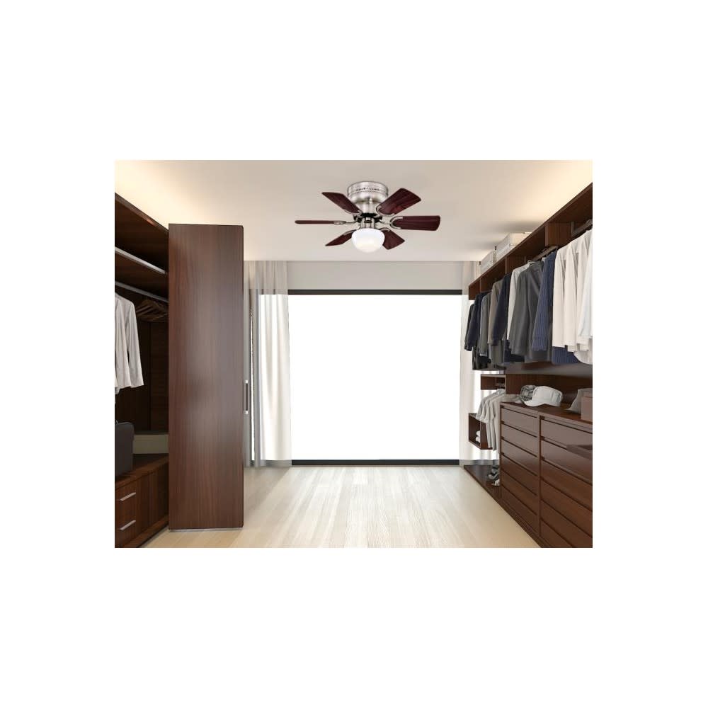 Westinghouse 30 Petite Brushed Nickel LED Indoor Ceiling Fan ;