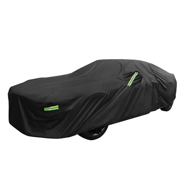 Unique Bargains Waterproof With Zipper Car Cover For Ford For Mustang Gt bullitt Black