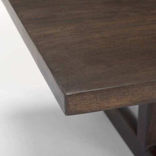 Viktor Dark Brown Solid Wood Coffee Table