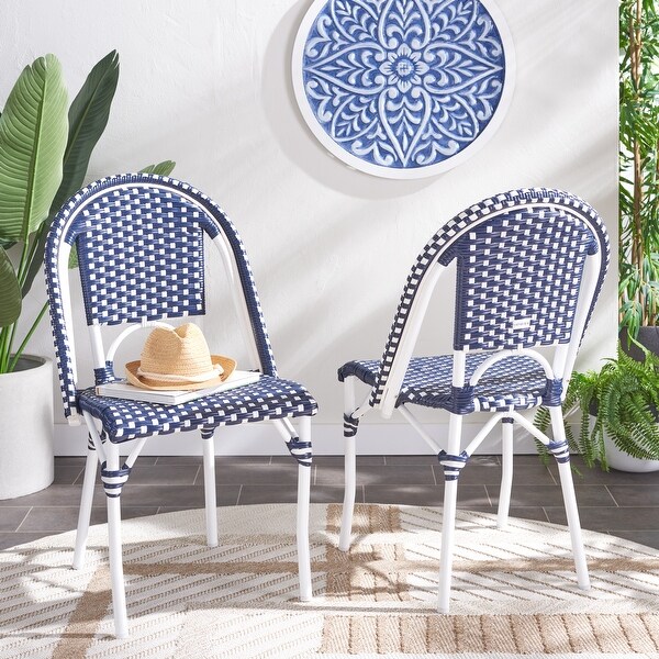 SAFAVIEH California Outdoor Side Chair Set of 2 (Fully Assembled)