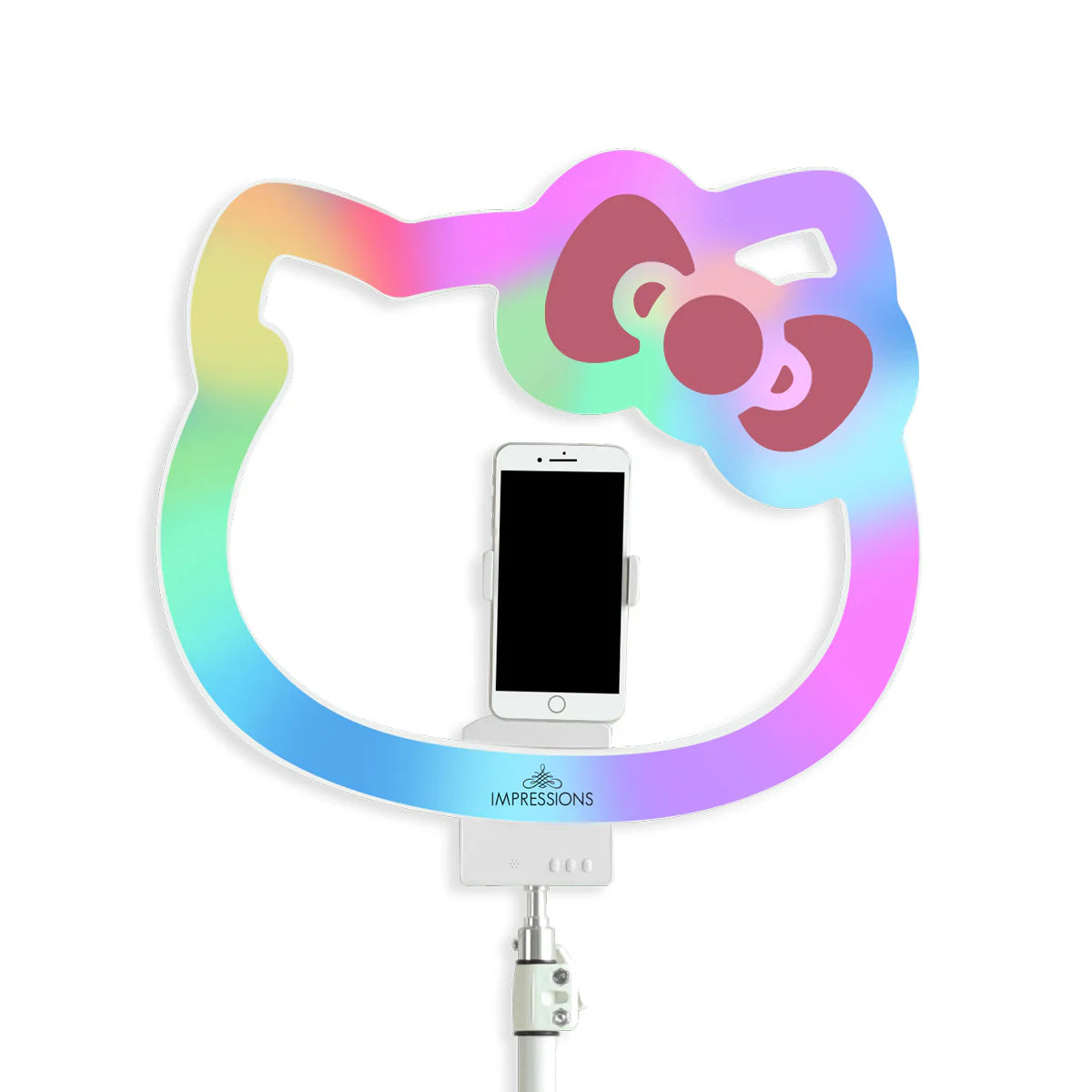 IVLR-LEDRINGHK18-WHT | Hello Kitty® 18” RGB Ring Light with Tripod