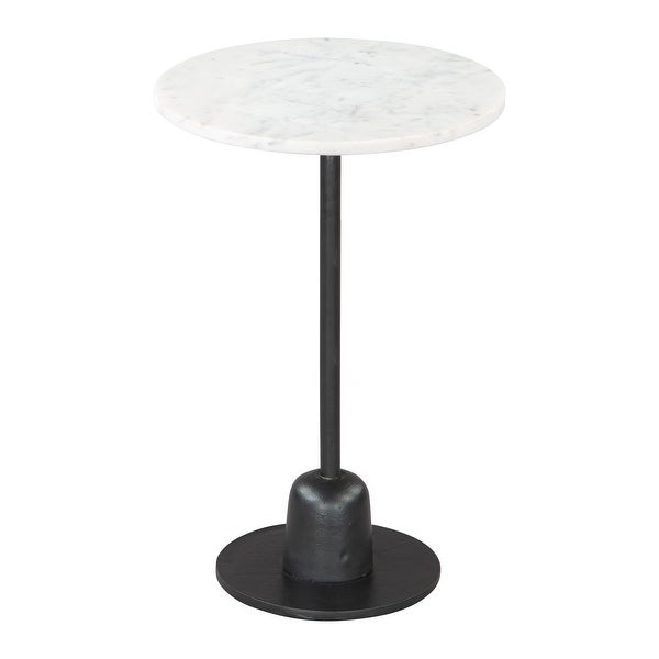 Whammy Side Table White and Black