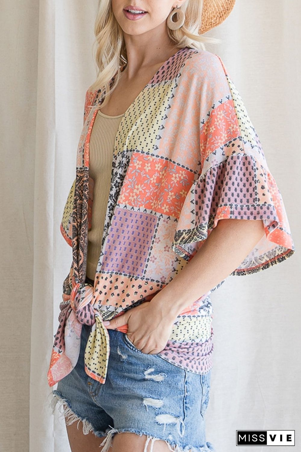 Color Block Aztec Cover Up Wholesale