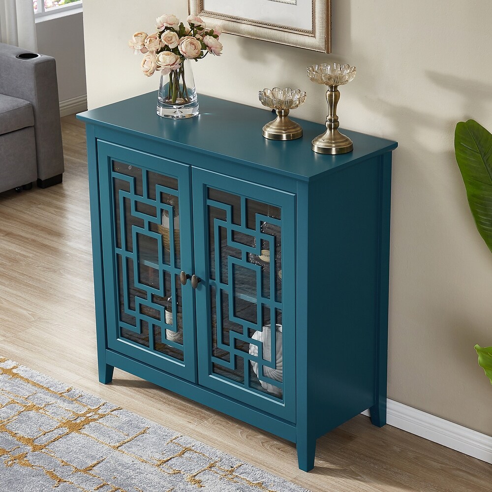 Teal Blue Storage Cabinet