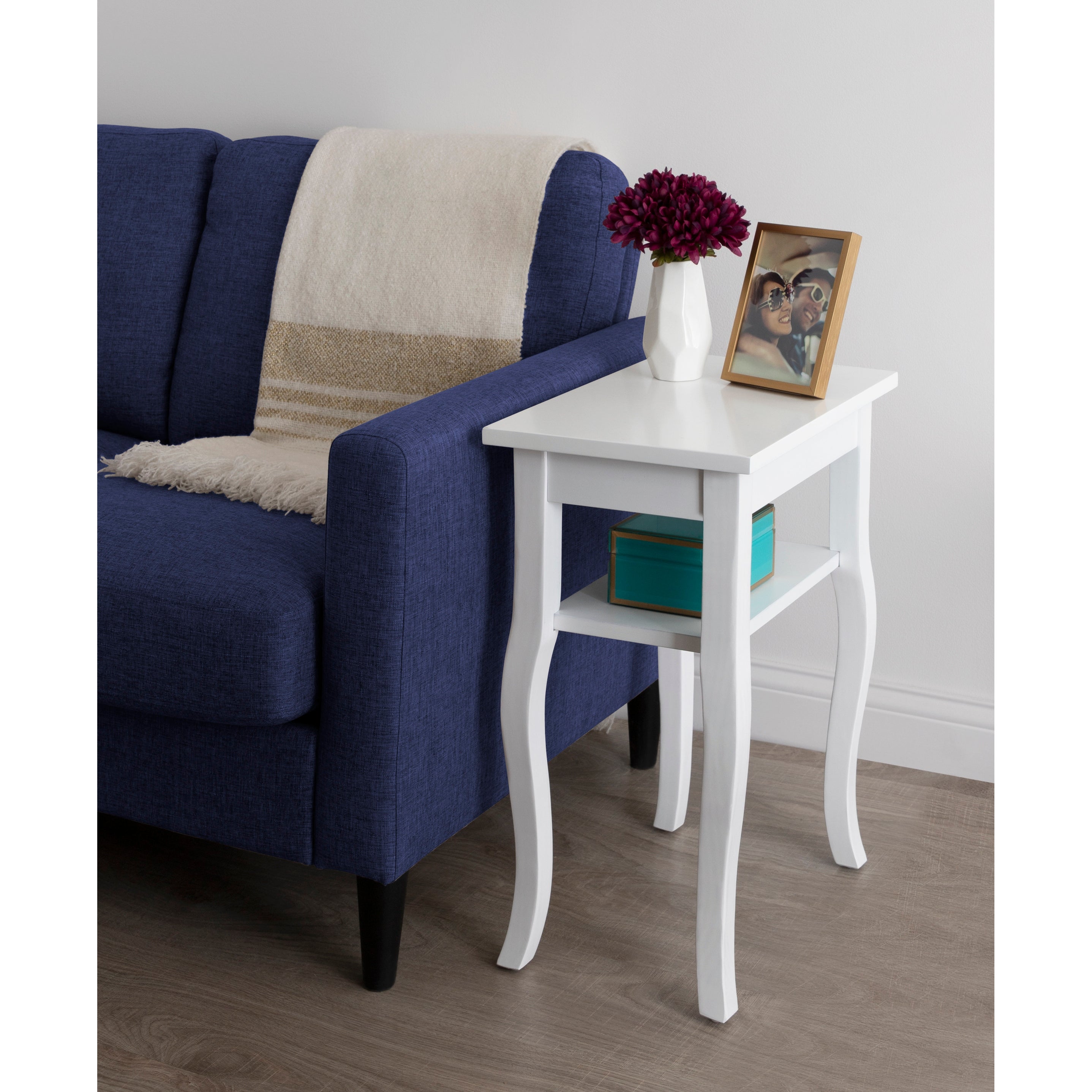 Kate and Laurel Lillian Wood Side Table - 18x12x24