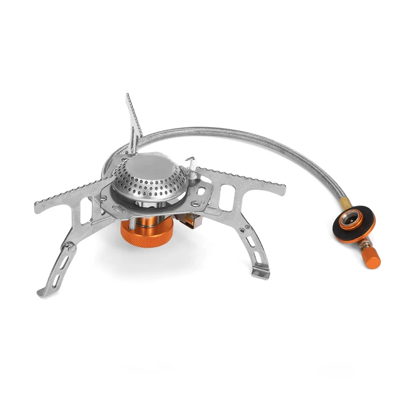 Split Portable Picnic Cooker Stove stainless Steel Outdoor Cooking Butane Gas Burner Pocket Camping Stove