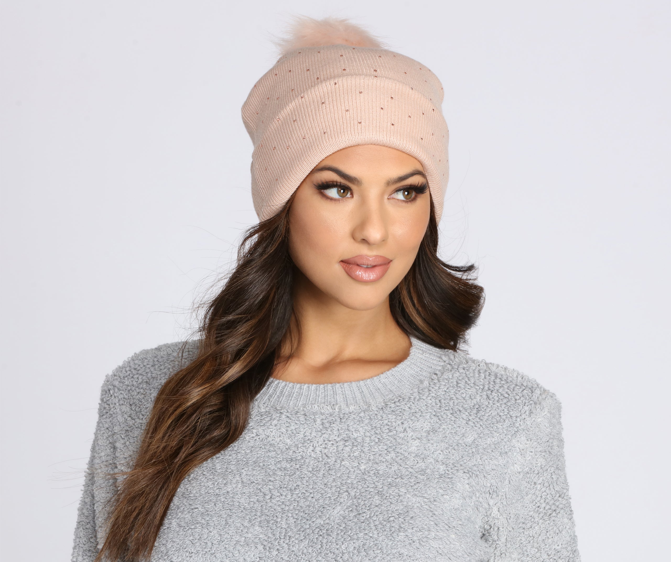 Cozy Heat Stone Knit Beanie