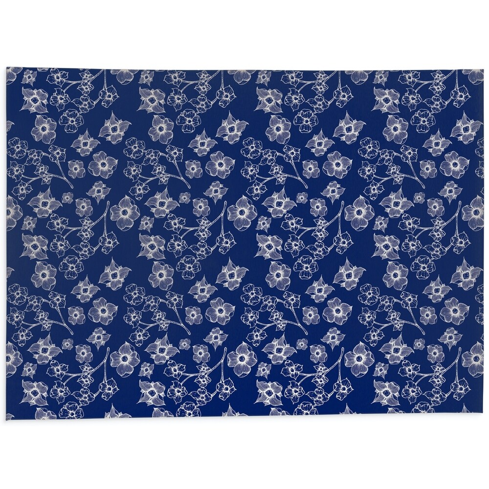 EMA COBALT BLUE Kitchen Mat By Kavka Designs