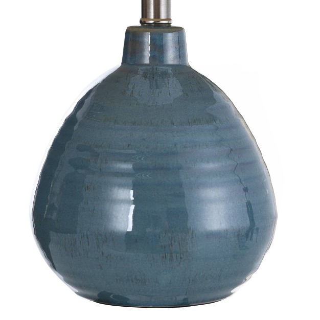 Ceramic Table Lamp Turquoise Stylecraft