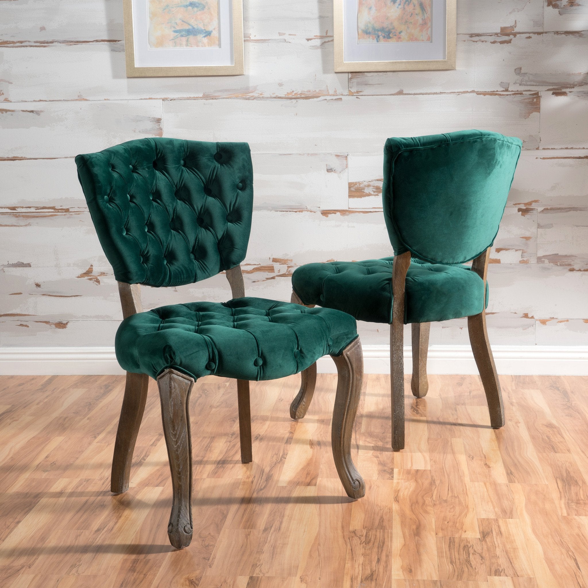 Duke Tufted Velvet Dining Chair (set of 2)