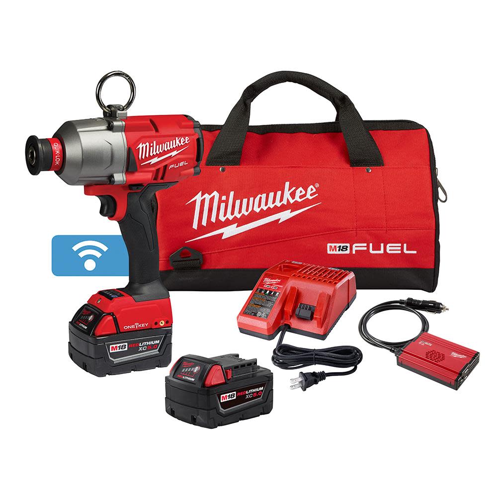 Milwaukee M18 FUEL ONE-KEY 7/16In Hex Utility High Torque Impact Wrench Kit 2865-22 from Milwaukee