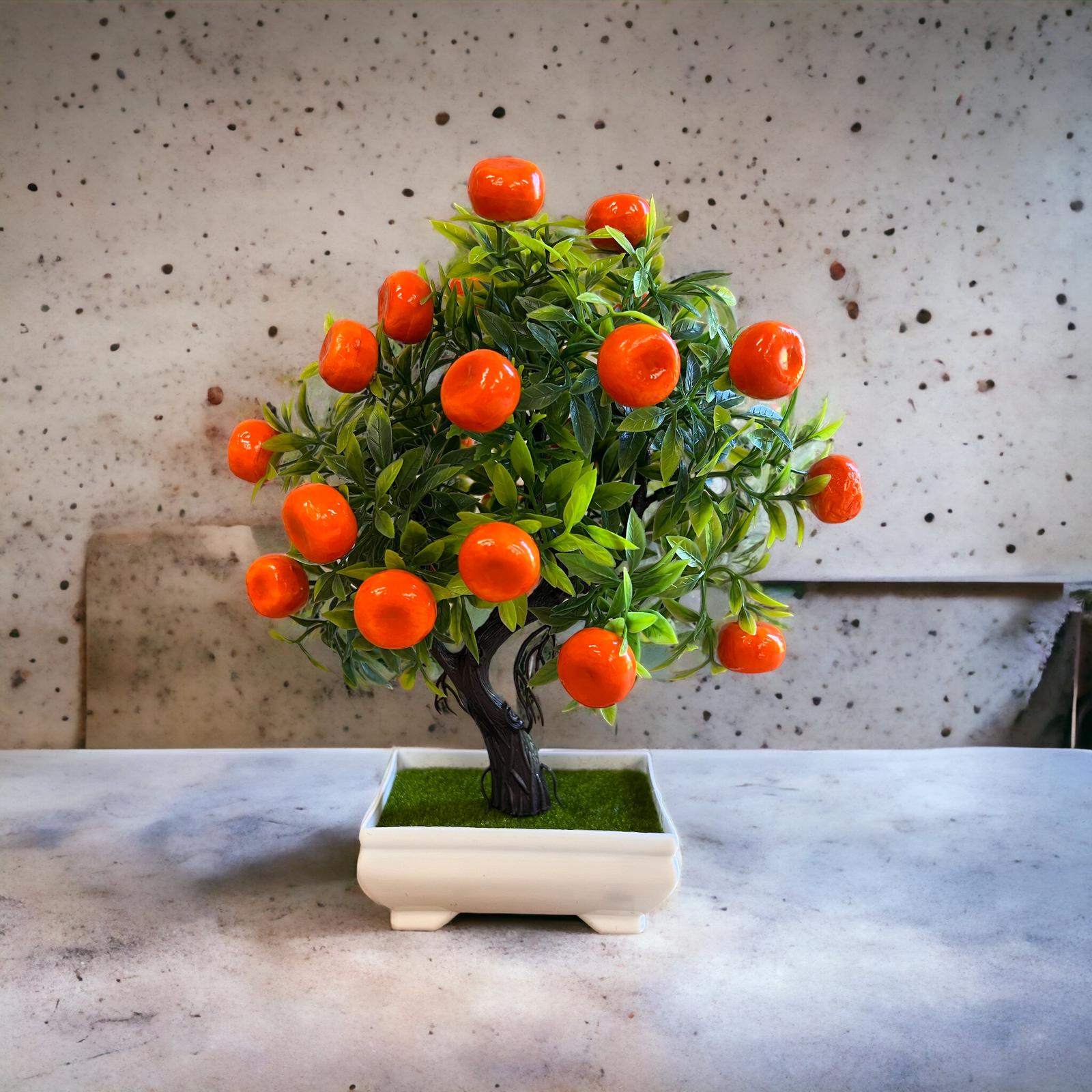 Gorgeous Orange Bonsai in pot of your choice-Artificial