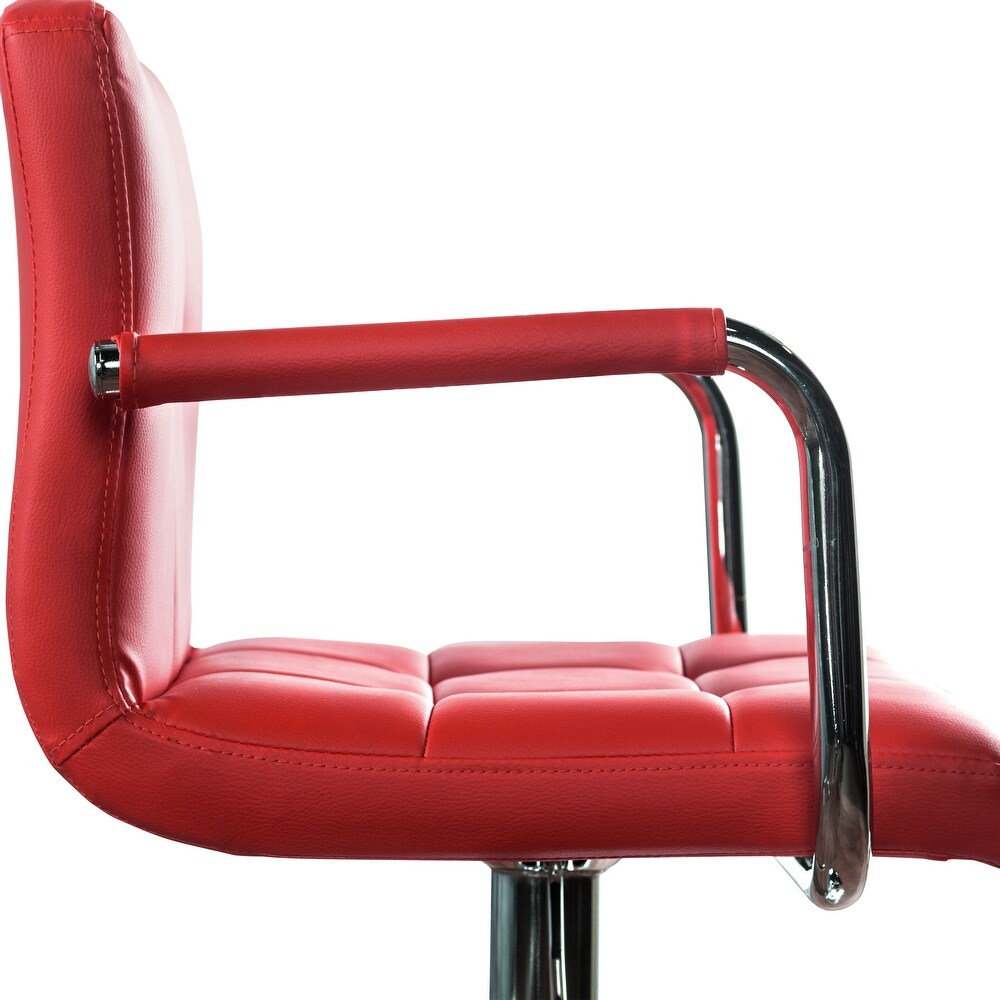 DH BASIC Leatherette Height Adjustable Swivel Bar Chair by Denhour