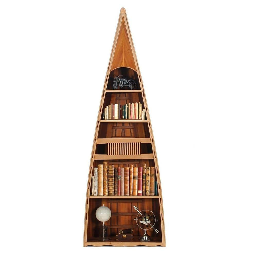 HomeRoots Amelia 20.5 in. H Wooden 5-Shelf Standard Bookcase 364286