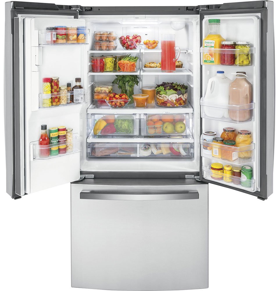 GE ADA ENERGY STAR 17.5 Cu. Ft. Fingerprint Resistant Stainless Steel Counter-Depth French-Door Refrigerator