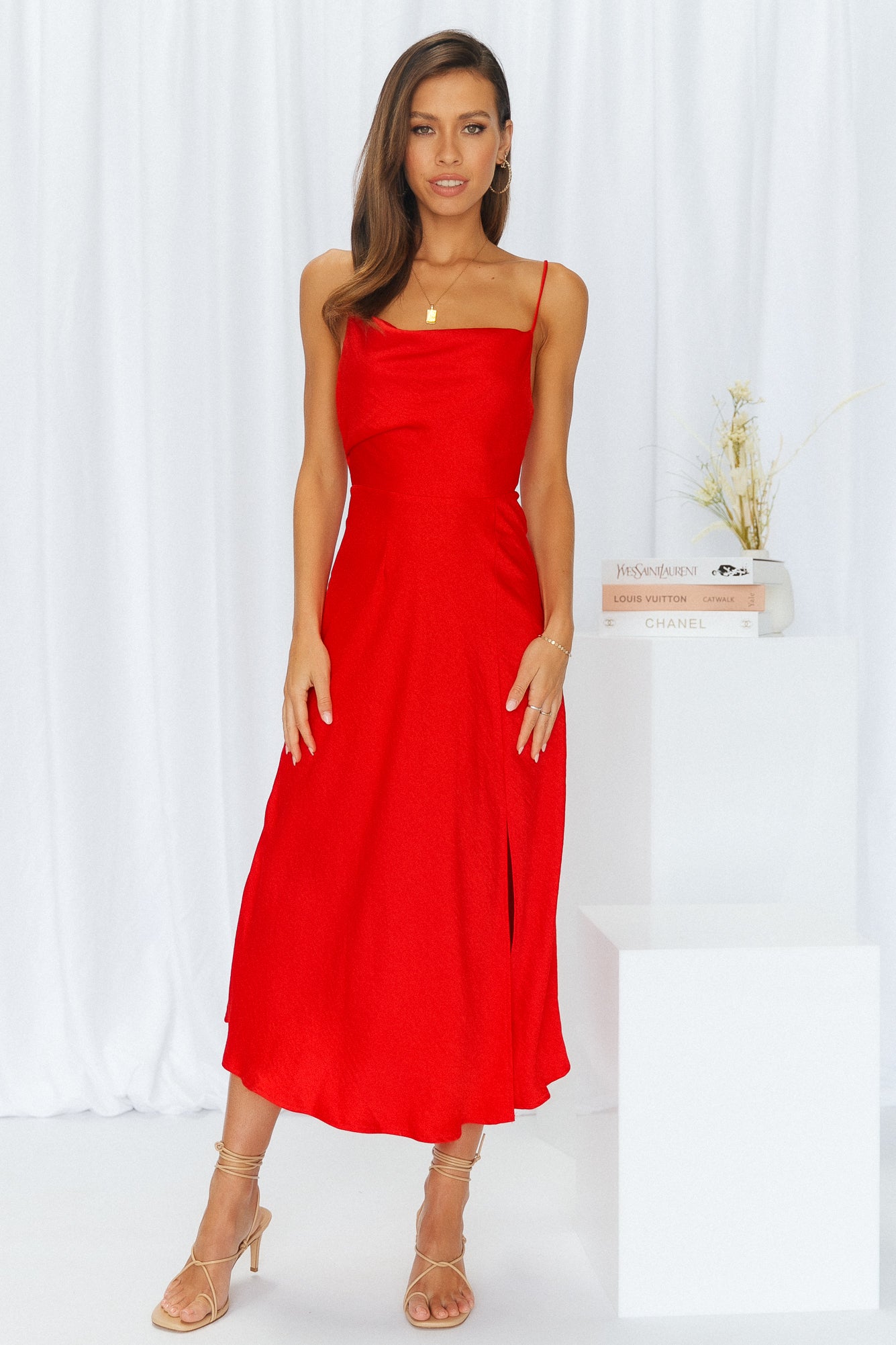 Family Secret Maxi Dress Red