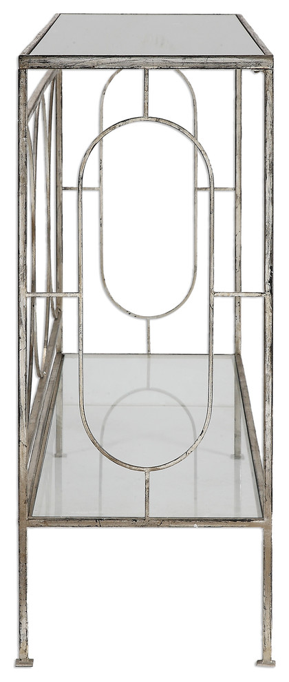 Luano Silver Console Table   Contemporary   Console Tables   by Ownax  Houzz