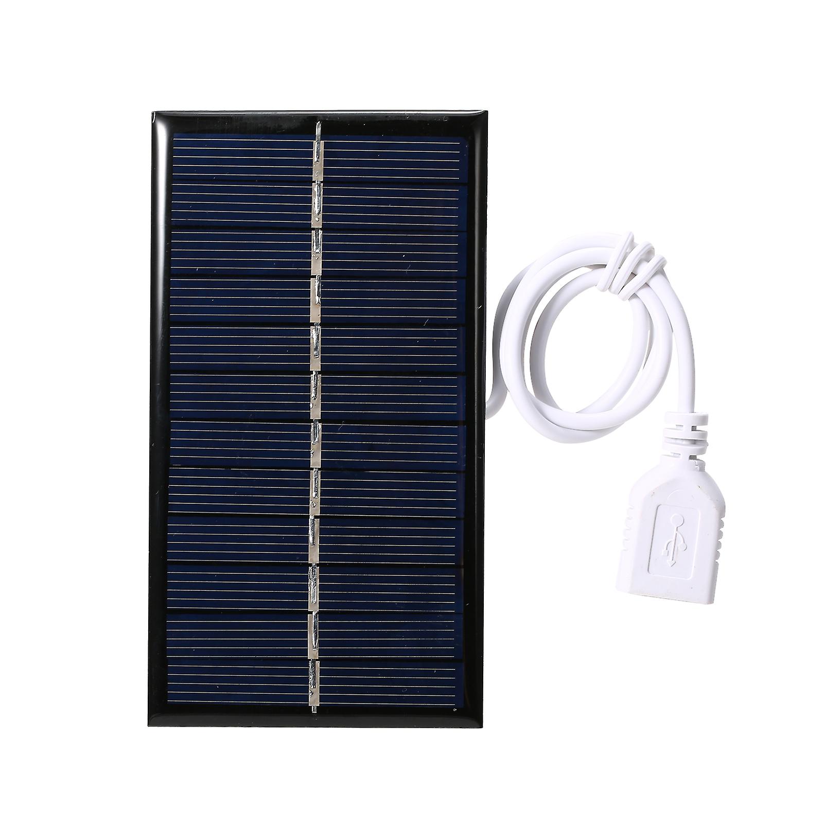 1w 6v Small Solar Panel With Usb Diy Polysilicon Silicon Solar Cell Waterproof Camping Portable Power Solar Panel For Power Bank Mobile Phone