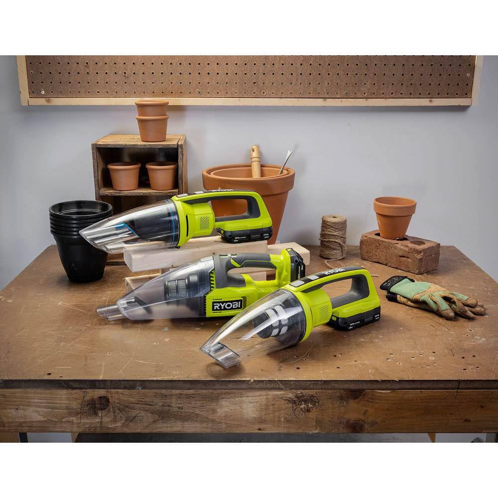 RYOBI ONE+ 18V Cordless WetDry Hand Vacuum (Tool Only) PCL702B