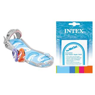 Intex Surf 'N Slide Inflatable Kids Water Slide and Wet Set Repair 6 Patch Kit 57159EP + 59631EP