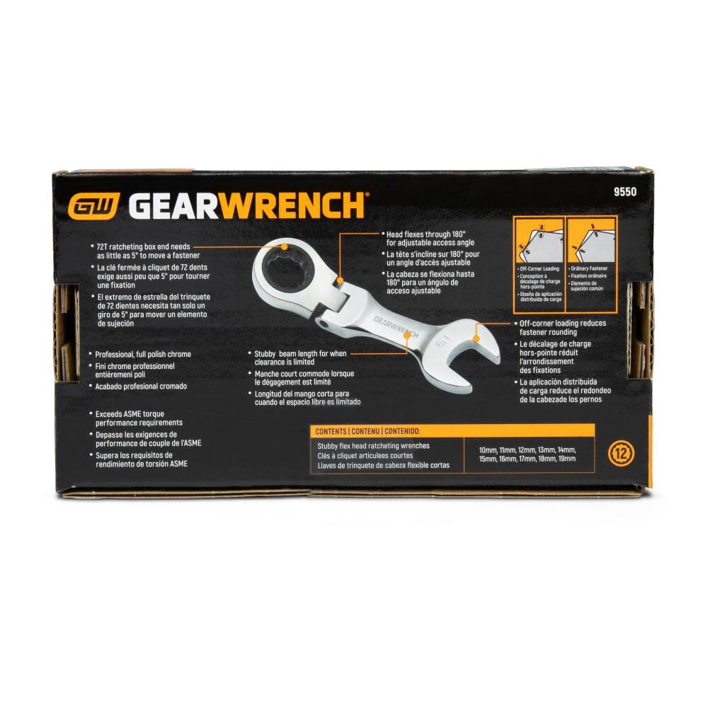 GEARWRENCH SET WR RAT COMB STBY FLEX MET 9550 from GEARWRENCH