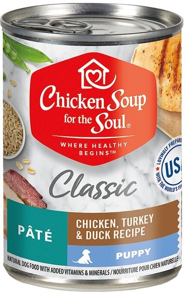 Chicken Soup for the Soul Puppy Pate Chicken， Turkey and Duck Recipe Canned Dog Food