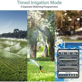 Cubilan Water Sprinkler Timer Programmable Irrigation Hose Timer with 3 Individual Watering Programs B0BMQ3458D