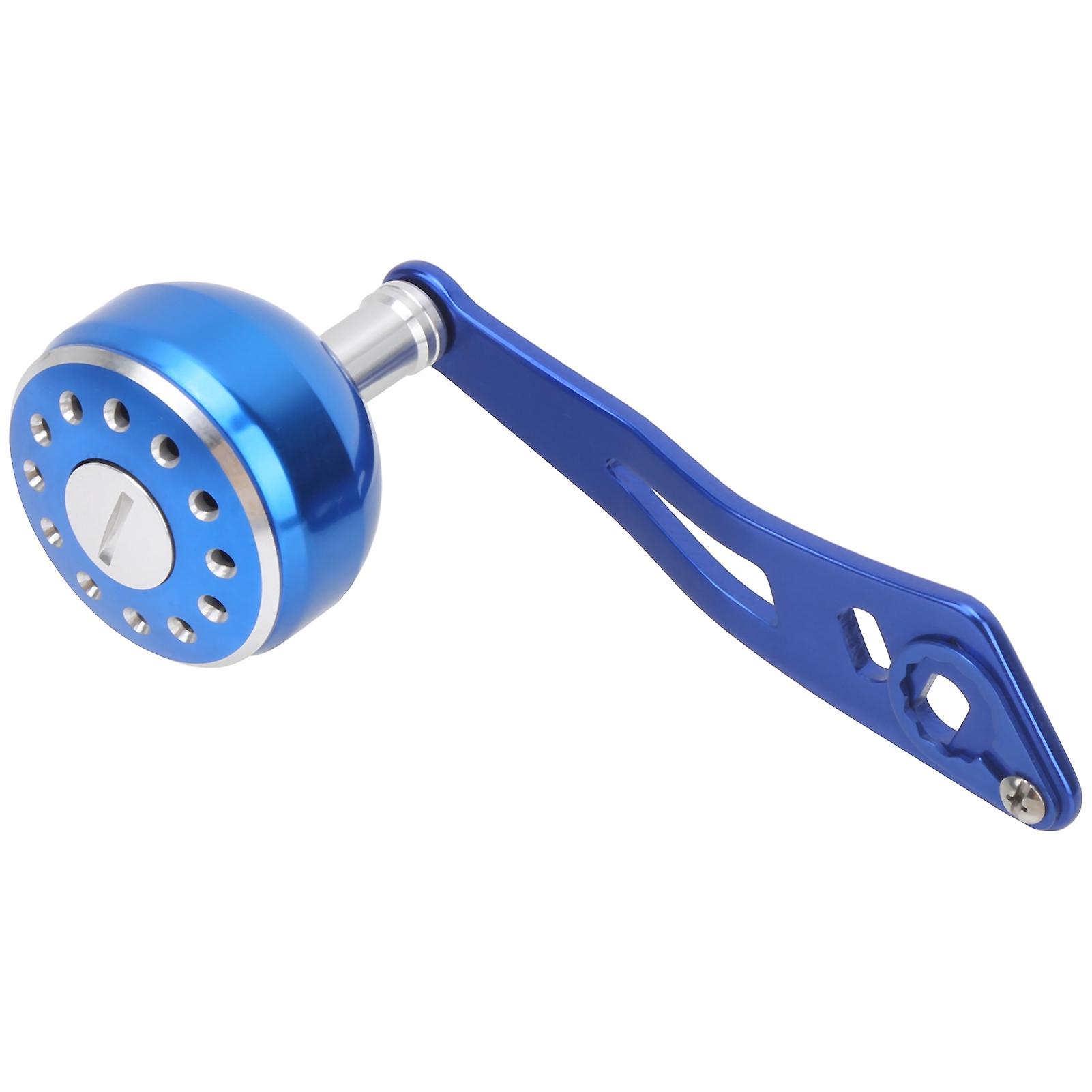 Fishing Reel Handle Grip Aluminum Alloy Baitcasting Reel Rocker Arm Replacement 8x5mmb Type Blue