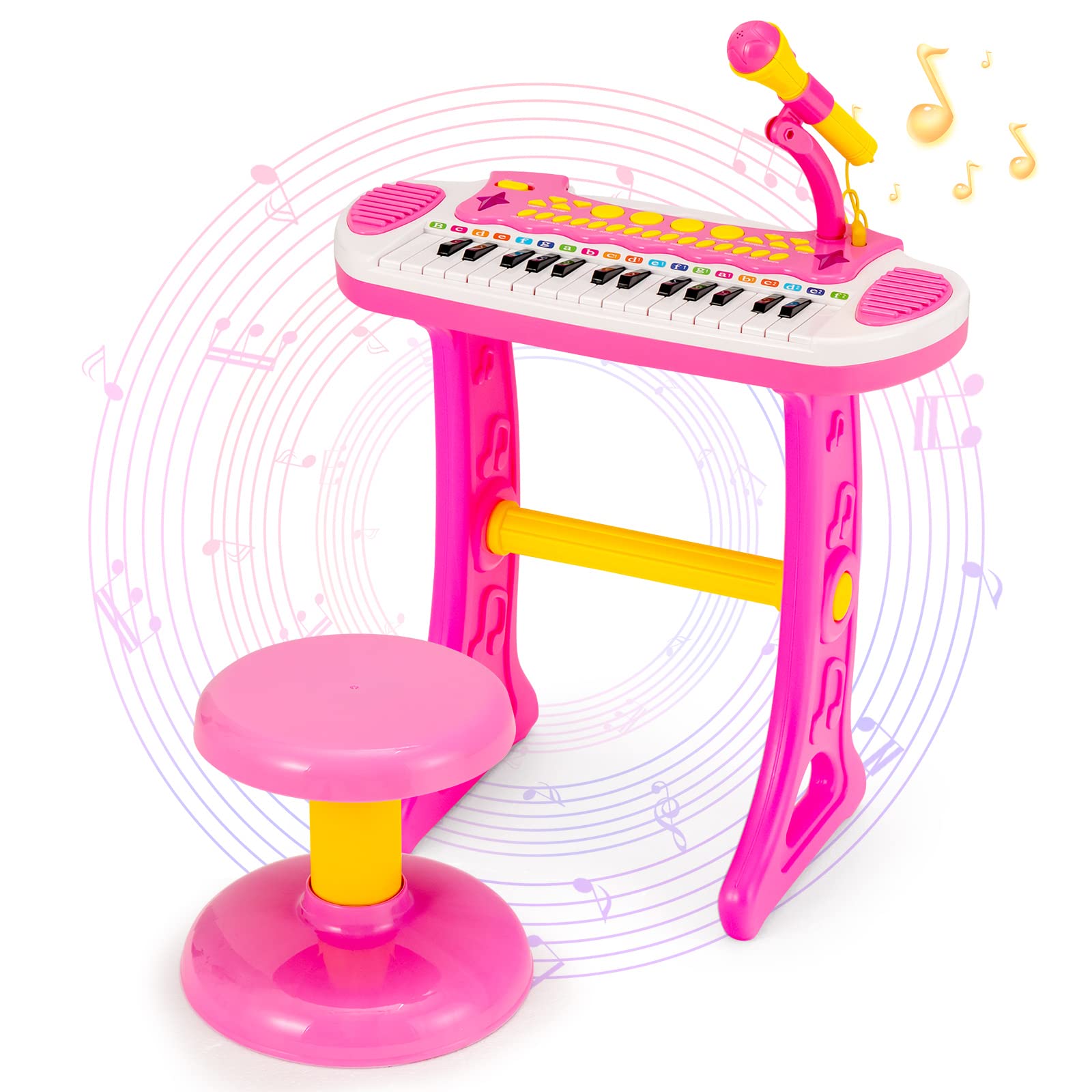 Costzon 31-Key Kids Piano Keyboard Toy, Toddler Electronic Musical Instrument Educational Toy