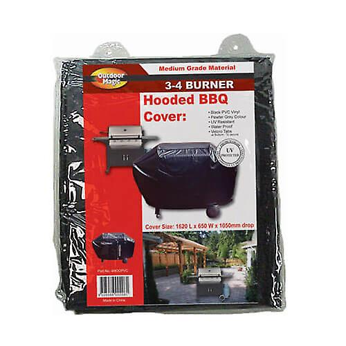 Outdoor Magic 3-4 Burner Hooded BBQ Cover (65x162cm)