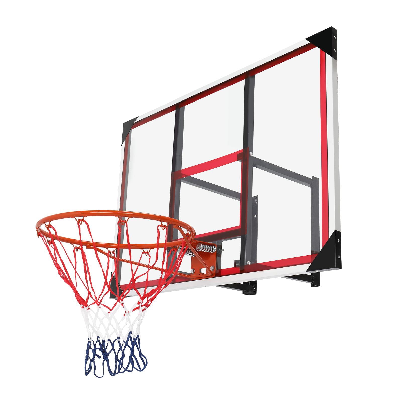 Zimtown Shatterproof Polycarbonate Wall-Mount Basketball Backboard