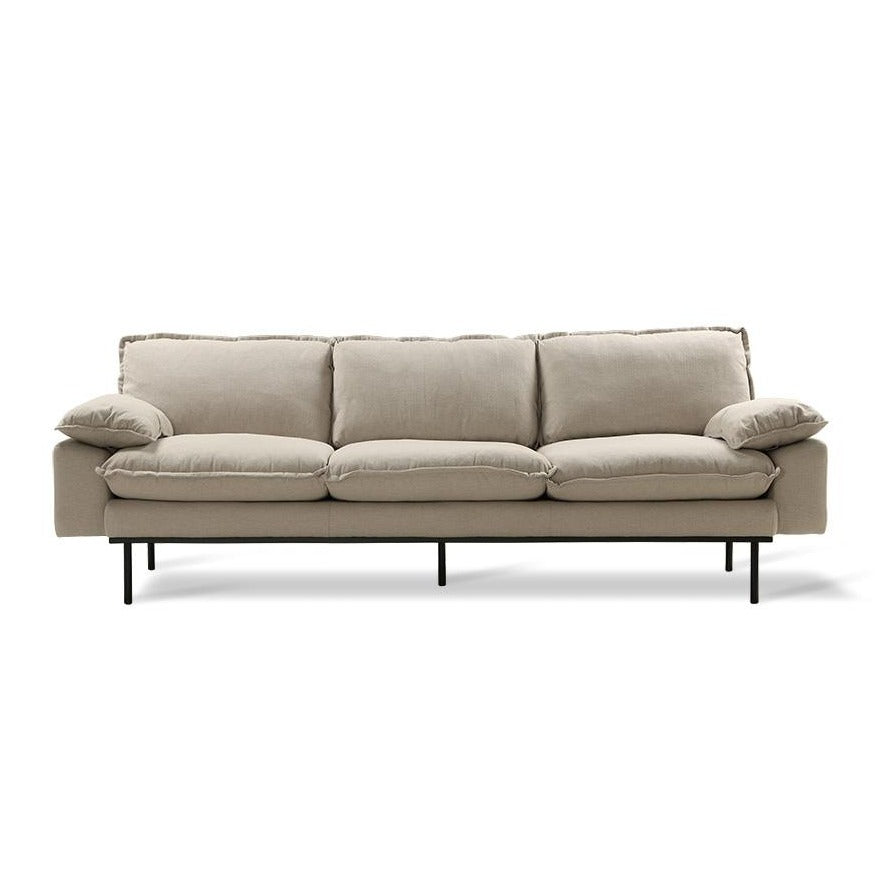 Retro Sofa/ 4 seater/ cozy beige