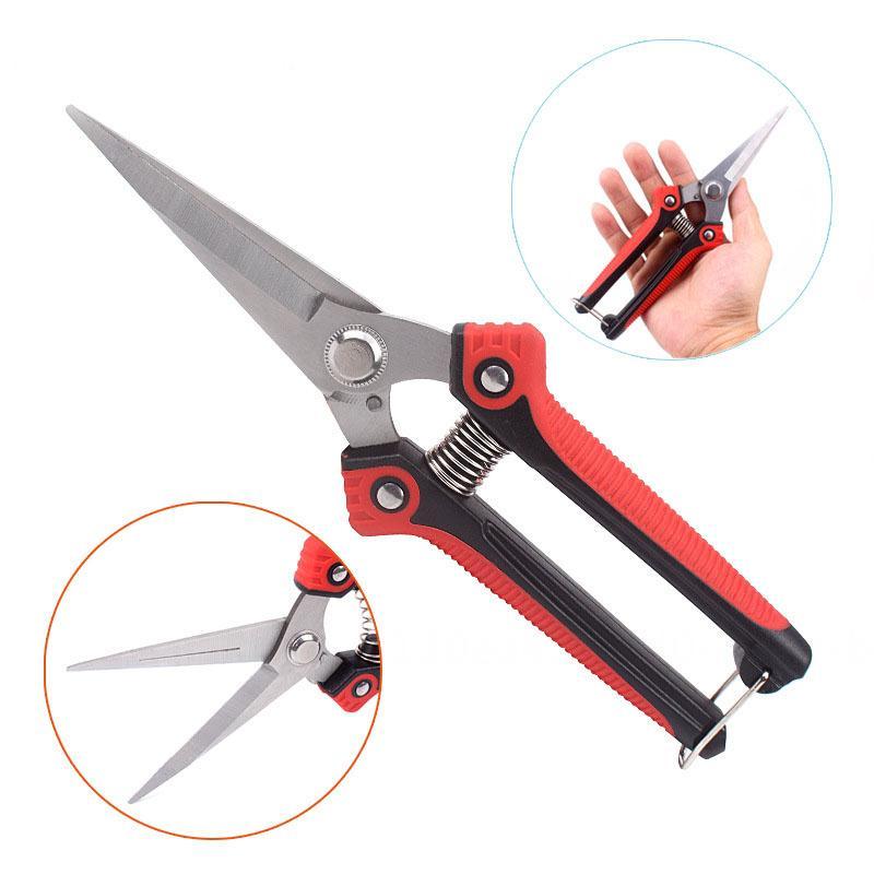 Fovien Pruning Shears, Heavy Duty Stainless Steel Ultra Sharp Multi-Purpose Needle Nose Hand Pruner Scissors for Garden Harvesting Fruits & Vegetables 180MM * 45MM 180*40MM