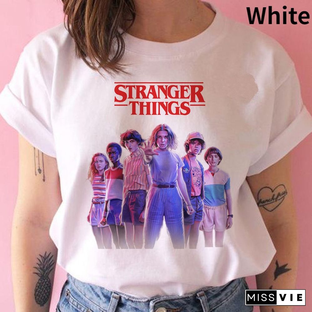 Stranger Things Season 3 T Shirt Women Upside Down Tshirt Eleven Female Graphic Grunge T-Shirt Femme Tee Shirts Funny Clothing