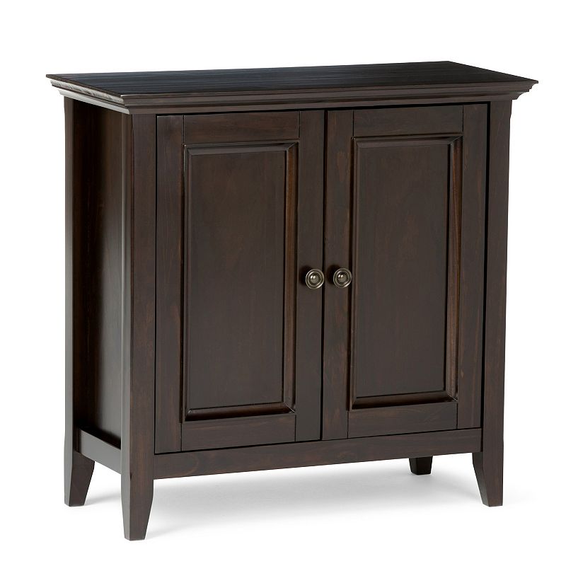 Simpli Home Amherst Transitional Low Storage Cabinet