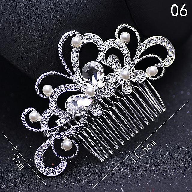 Wedding hair combs charm pearls bridal hair accessories