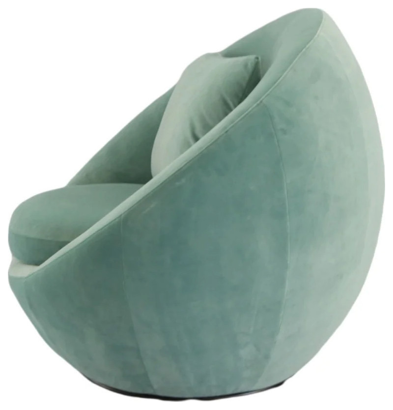 Merris Modern Teal Swivel Accent Chair   Contemporary   Armchairs And Accent Chairs   by Rustic Home Furniture Deco  Houzz